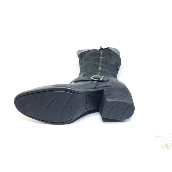 Born Swann Knee High Tall Boots Black Leather Womens US 8.5 - Picture 7 of 9